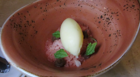 Σορμπέ καλαμάνσι με γιαούρτι