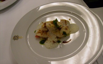 Πεσκανδρίτσα με μύδια σε ζωμό πορτοκαλιού