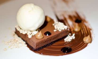 Brownies με Miso-chocolate mousse