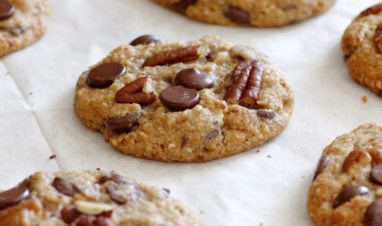 Cookies Pekan με σταγόνες σοκολάτας