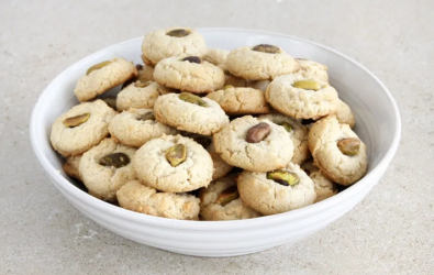 Cookies ταχίνι με φυστίκι Αιγίνης