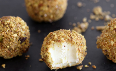 Τρουφάκια με λευκή σοκολάτα και wasabi